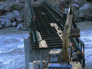 Temporäre Brücke